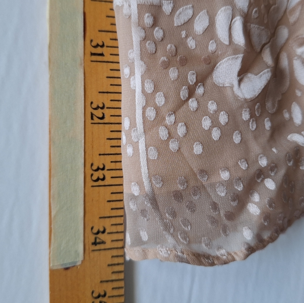 Guess Silk Burnout Dress Babydoll Y2K Beaded Coquette Romantic HOCO Event NEW - Picture 10 of 11